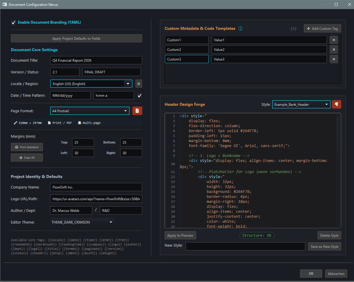 Document Configuration Nexus